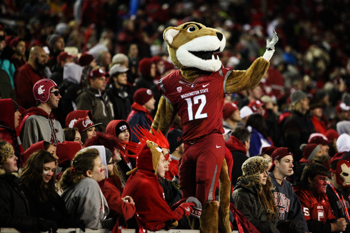 WSU+mascot+Butch+engages+the+crowd+during+a+game+against+Oregon+State+in+Martin+Stadium%2C+Saturday%2C+Oct.+12.+The+Cougars+lost+to+the+Beavers+by+a+final+score+of+24-52.
