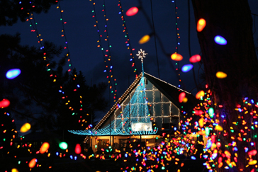 Holiday decorations don’t have to be extravagant. Christmas lights can be inexpensive and low-maintenance.