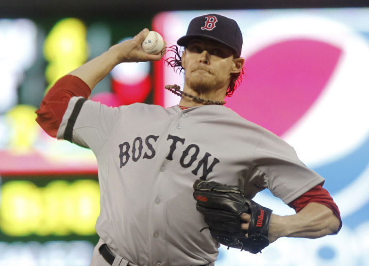 Boston+Red+Sox+pitcher+Clay+Buchholz+pitches+in+the+fourth+inning+against+the+Twins+at+Target+Field+in+Minneapolis%2C+Minn.%2C+May+17%2C+2013.+Buchholz+was+accused+of+using+pine+tar+last+year.