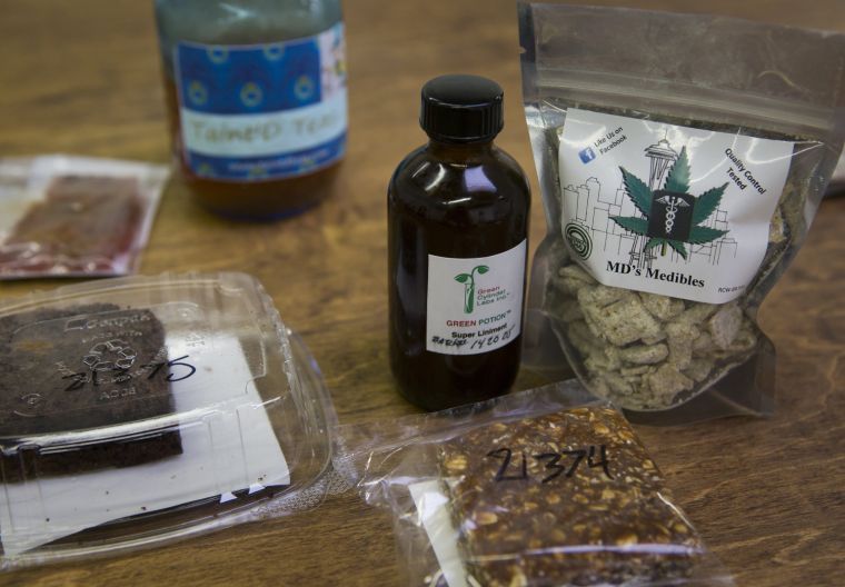 Marijuana merchandise is ready for testing at Analytical 360, a Seattle lab that collaborated on research that showed inconsistencies.