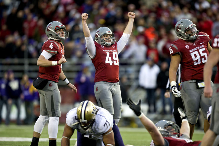 Former+WSU+kicker+Andrew+Furney+celebrates+after+hitting+a+45-yard+field+goal+to+tie+the+2012+Apple+Cup+in+the+fourth+quarter.+The+Cougars+later+won+the+game+with+another+Furney+field+goal%2C+Nov.+23%2C+2012.