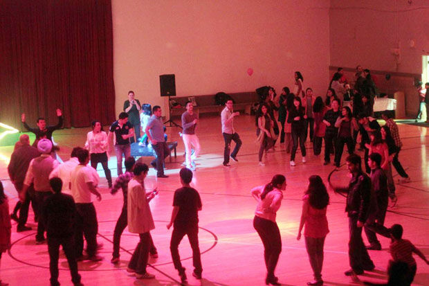 Attendees at the first Bollywood Nite enjoyed Indian food, music, and dancing, 2013.