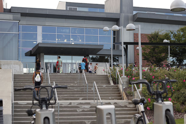 Students enter the Recreation Center on Sept. 3, 2013.