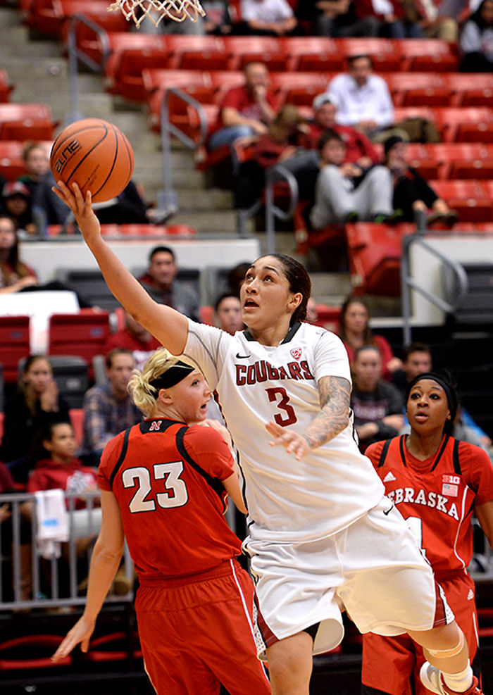 Former+guard+Lia+Galderia+goes+up+for+a+layup+during+a+game+against+Nebraska+on+Nov.+19%2C+2014+in+Beasley+Coliseum.