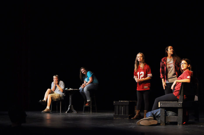 Nuthouse Improv gives a performance in Daggy Hall, Aug. 28, 2015.