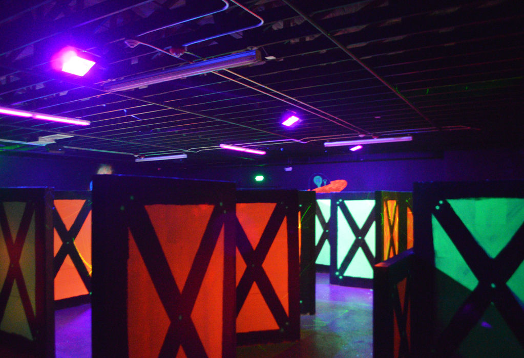 The+laser+tag+arena+inside+the+Cougar+Entertainment+Center+as+seen+on+April+15.