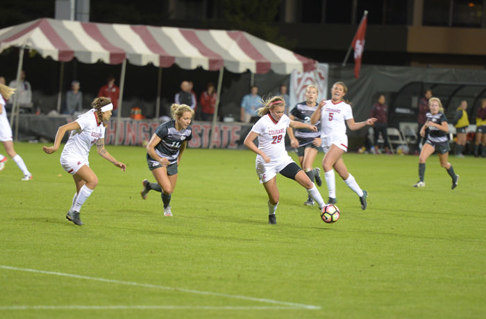 The WSU women’s soccer team will play at home on Thursday against Seattle University at 5:01 p.m. at Lower Soccer Field.