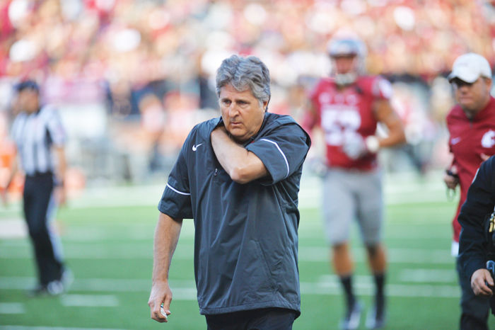 Head Coach Mike Leach looks to pick up his first win this season against the Idaho Vandals tomorrow.