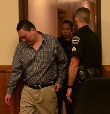 John Lee at his sentencing in May, where the judge gave him life in prison for the murders of three people.
