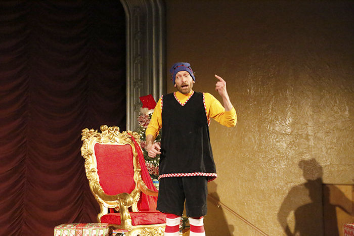 David Harlan plays Crumpet in “The Santaland Diaries,” a cynical Christmas elf who gets hired to work in Macy’s Santaland.