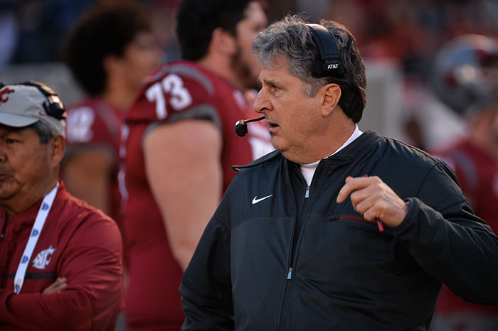 WSU+football+Head+Coach+Mike+Leach+was+hired+by+Athletic+Director+Bill+Moos+in+2012.+Leach+has+led+the+Cougars+to+three+bowl+games+in+four+years.