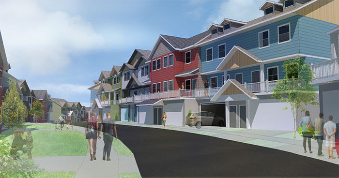 The+mixed-use+development+will+include+cottage-styled+housing+plans.