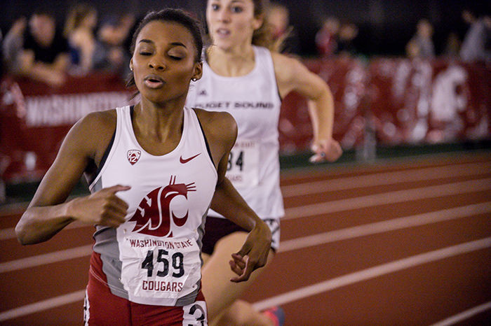The women’s 4-by-400-meter relay squad finished eighth at the Mt. SAC Relays with a time of 3:45:10.