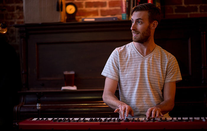 Erik Bowen, jazz band leader and keyboardist, performs on Thursday at Bucer's Coffee House Pub.