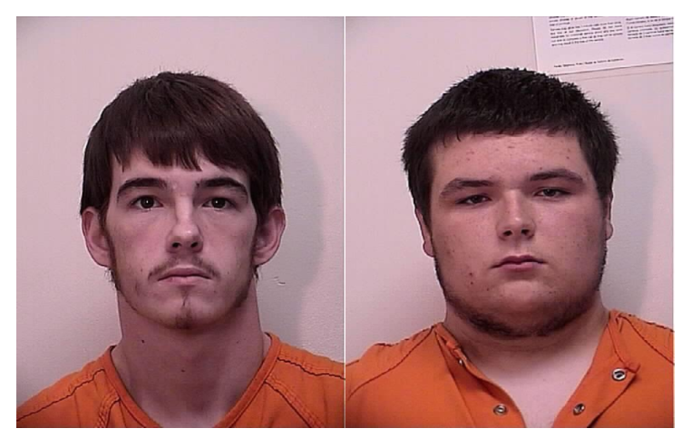 Matthew McKetta, left, and Keagan Tennant appeared in Latah County District Court on Monday.