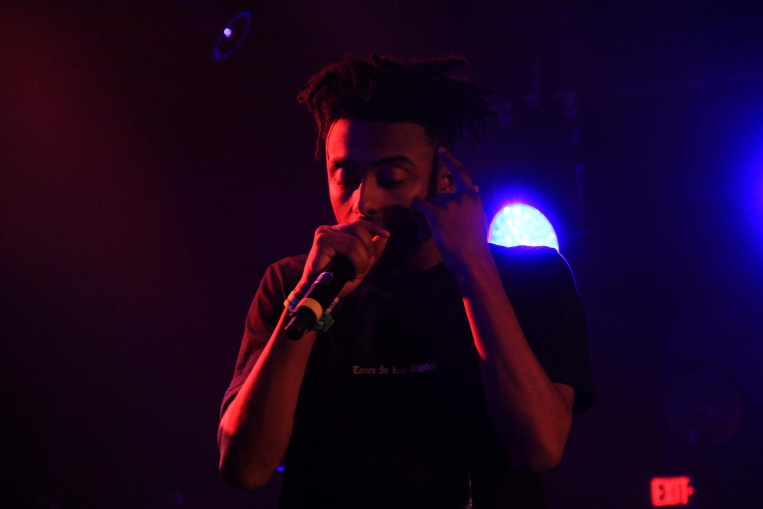 Cougfest featured artist Aminé performing at the South by Southwest 2017 YouTube Party.