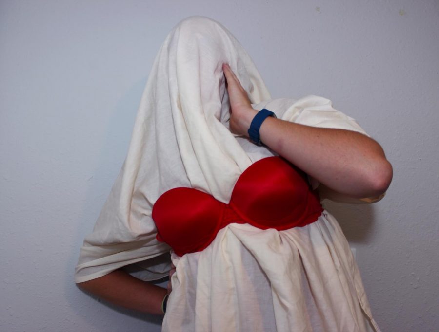 Transform yourself in to a sexy ghost this Halloween with just a sheet and a bra.