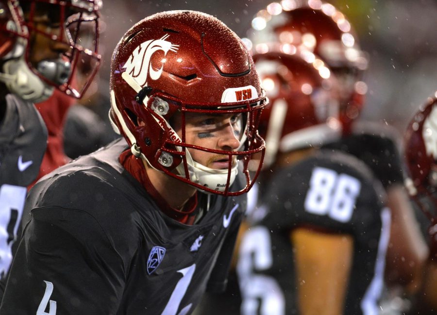 Former WSU quarterback Luke Falk returns to the sidelines after a turnover during the WSU vs. Colorado game on Oct. 21. He was drafted by the Tennessee Titans in the 2018 NFL Draft on Saturday.