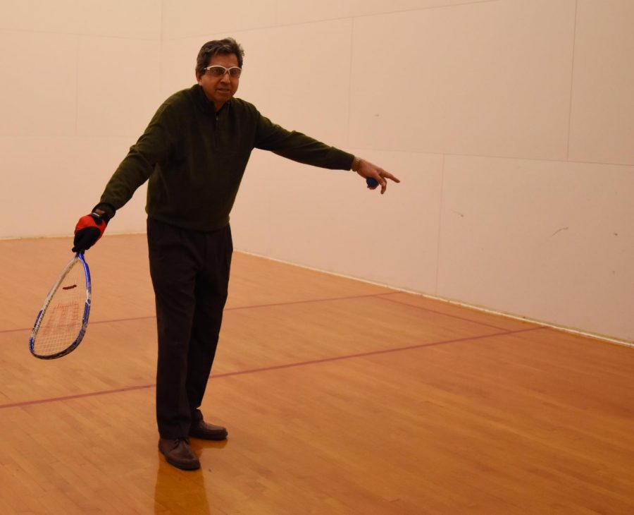 Racquetball instructor Aziz Makhani talks about the high amount of juniors and graduating seniors who take his class and the recent low participation rates.
