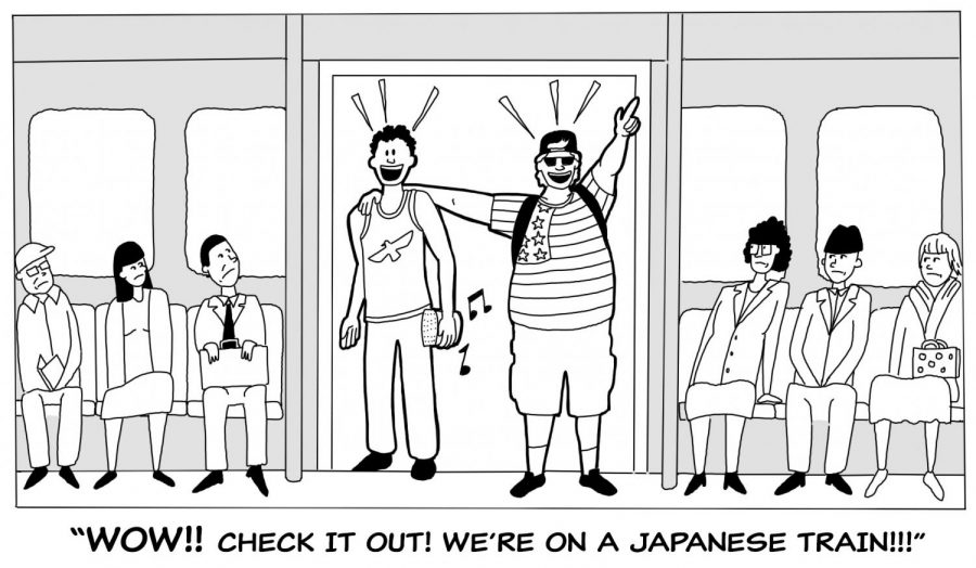 As they travelled using Japan’s transit, North American students became aware of how loud they can be in public places. 