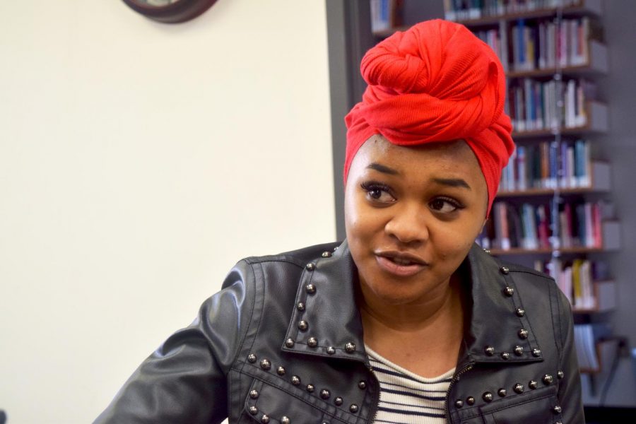 Kendra Mugilatele-Robinson, a junior fine arts major, talks about the inspiration for her work.