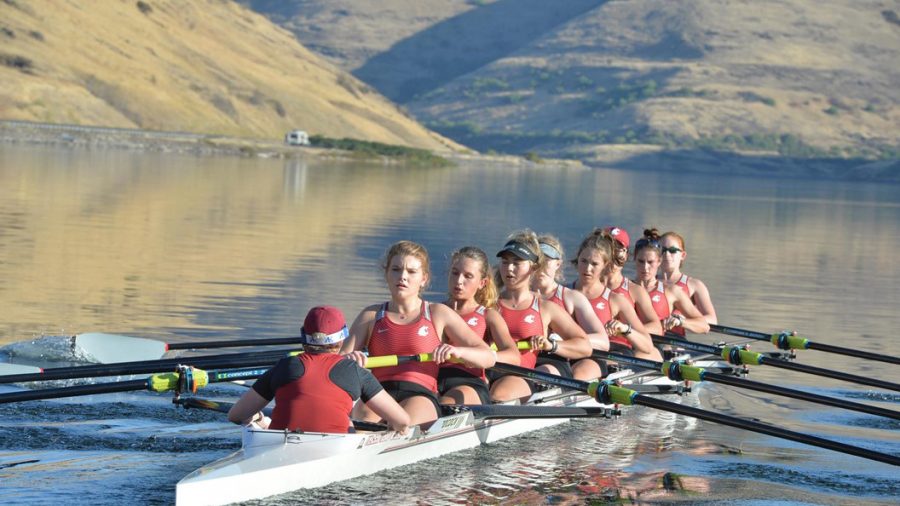 Cougars+finished+fourth+in+both+the+second+varsity+eight+and+varsity+four+at+the+San+Diego+Crew+Classic+on+Sunday.