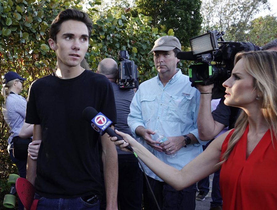 Returning Marjory Stoneman Douglas High School student David Hogg speaks to local media two weeks after the Parkland mass shooting. Focus on victims and survivors is a more appropriate way to handle tragic events.