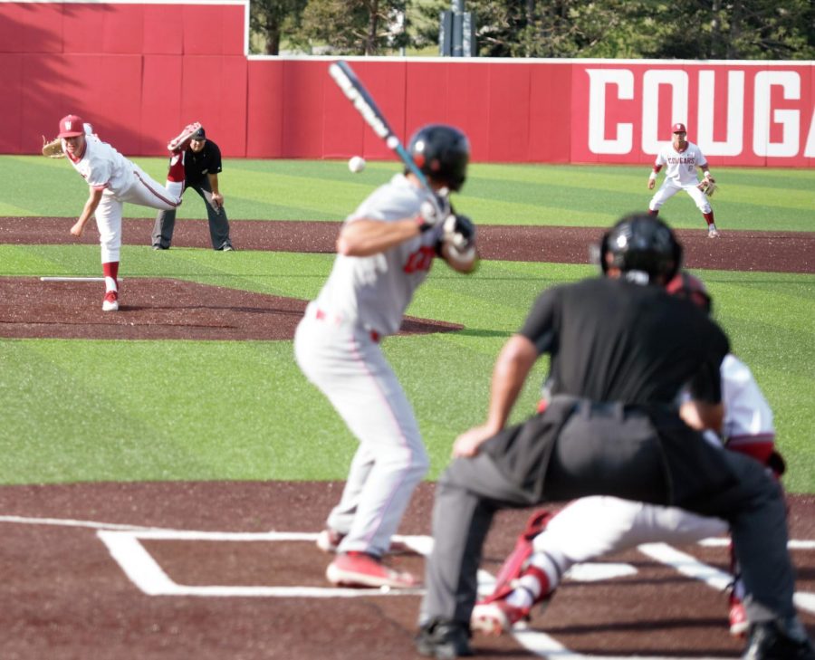 Then-freshman left-handed pitcher Bryce Moyle throws a pitch during a game against Utah on May 24.