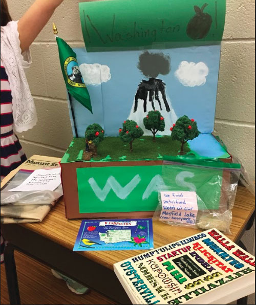 The “Washington State Fair” float from 
Mrs. Bozorgzad’s third grade class in McLean, Virginia