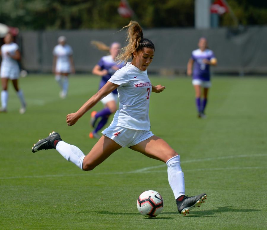 Sophomore forward Makamae Gomera-Stevens attempts to score against GCU during Sunday afternoon’s game.