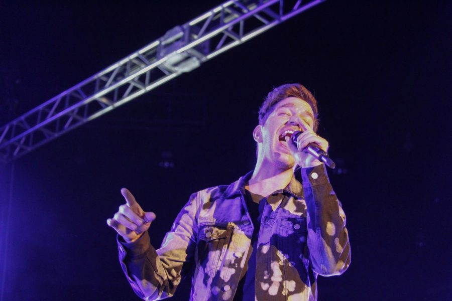 Andy Grammer performs for WSUs Dads Weekend as an extension of The Good Parts Tour to promote his new album and single “Smoke Clears.”