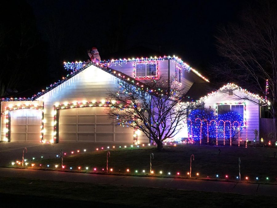 Deputy sports editor Dylan Greenes house is always the brightest in the neighborhood. It takes him and his family several days to put up all the Christmas lights that cover the outside of his home in Stanwood, Washington. 