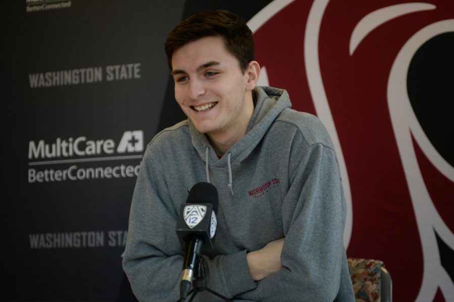 Senior Peyton Fredrickson had the opportunity to walk-on at a Division II school to play hockey, but instead decided to run track at WSU. “My heart’s always been with hockey,” he said.