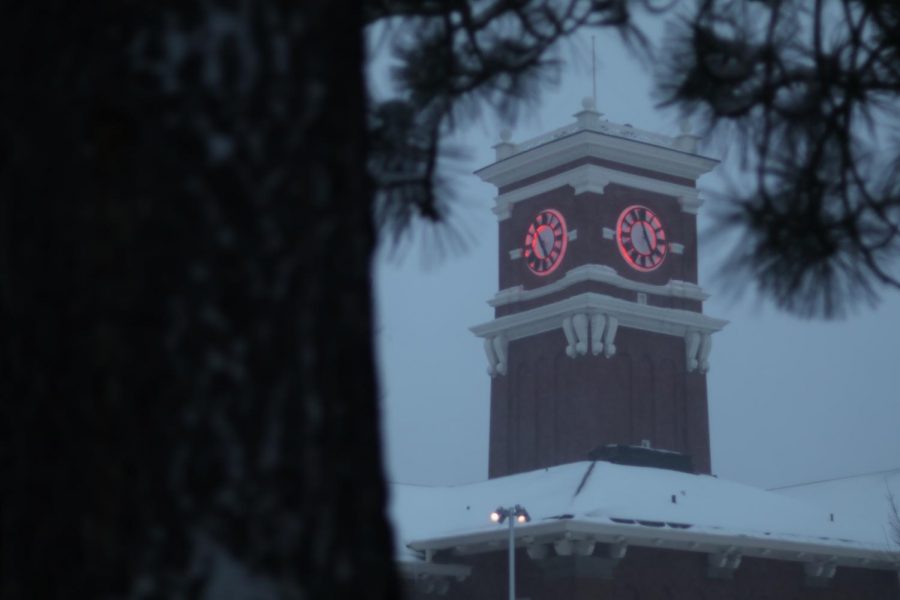 WSU Alert sent out a message Monday morning canceling classes on campus. Another alert will update students on the status of classes by 6 a.m. Tuesday. 