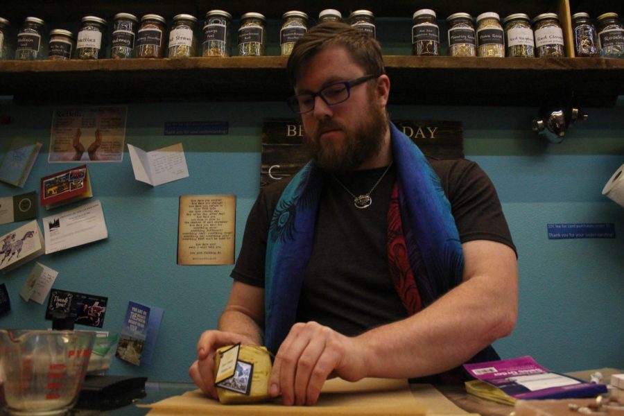 Kraig “Sam” Brown of SAM’s Apothecary recommends teas and essential oils for tension.