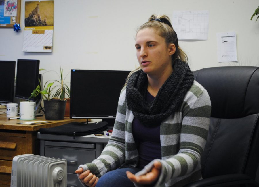 Grad student Stephanie Sjoberg says she helped organize Plant Science Symposium on Tuesday in Johnson Hall.