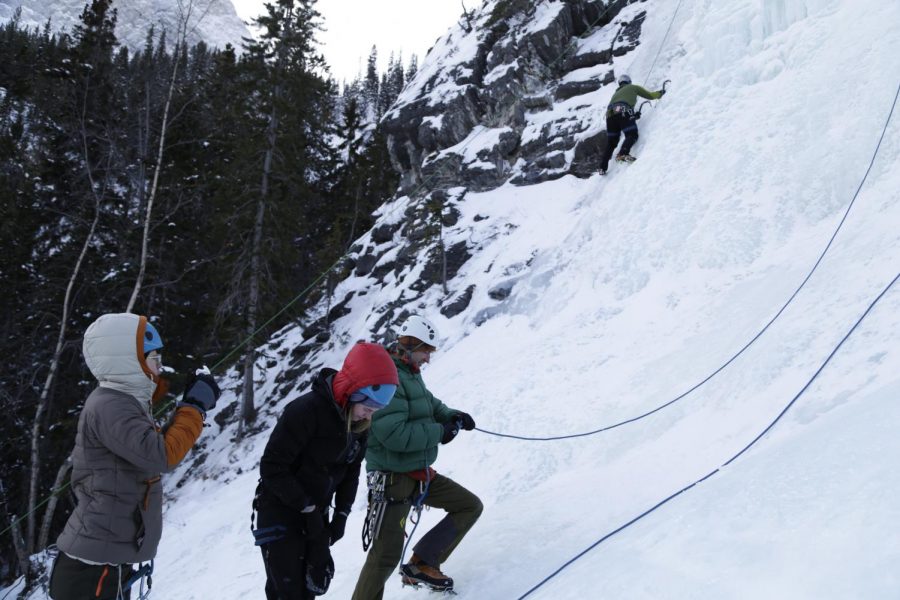 Our group climbed four unique routes on this ice wall on Saturday at the Canmore Junkyards in Alberta, Canada.