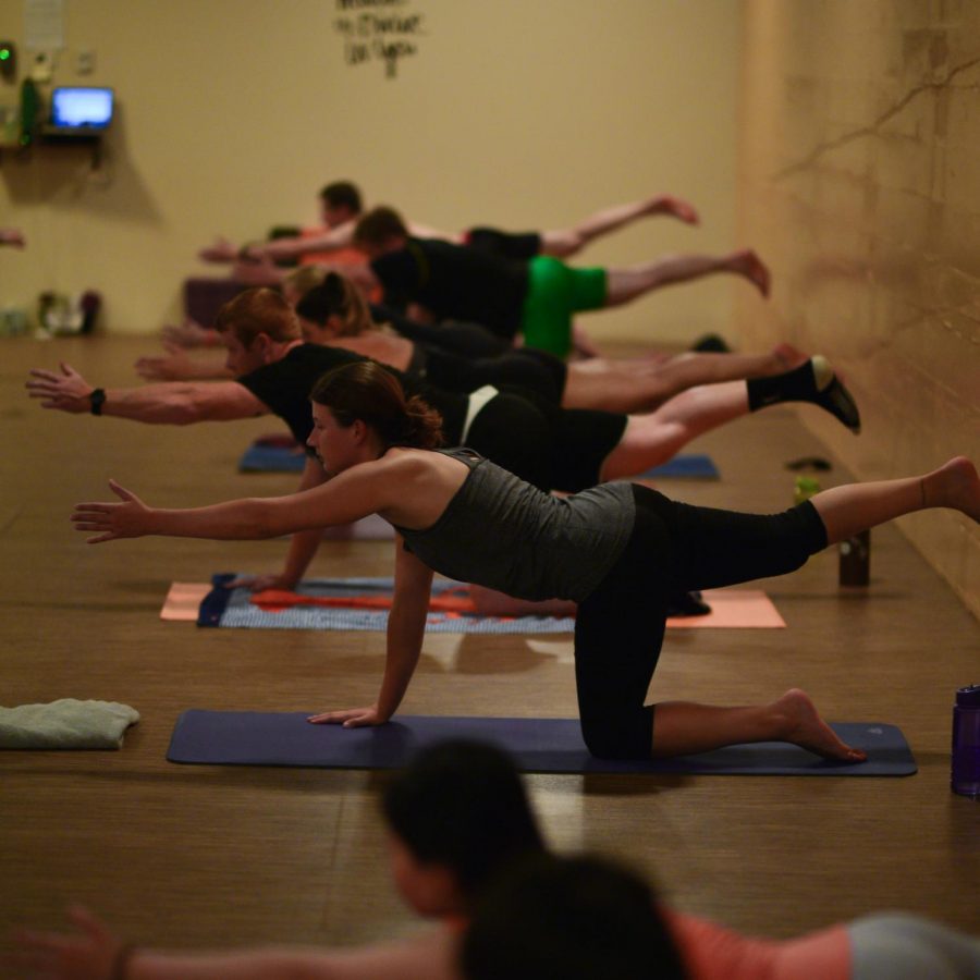 Alvarez teaches hot fusion classes inspired by Ashtanga style of yoga she studied during her travels to India as a student.