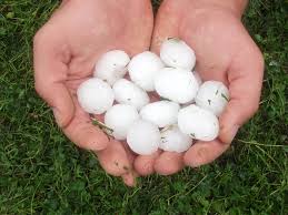 Weather service expects hail the size of ping pong balls will come this afternoon.
