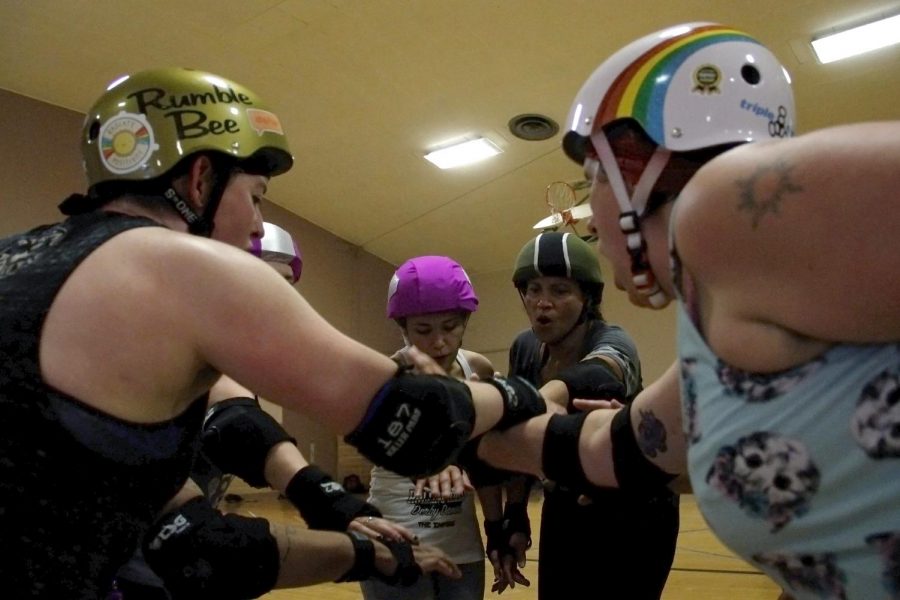The Rolling Hills Derby Dames gear up Monday evening at Gladish Community and Cultural Center for the upcoming double header this weekend.