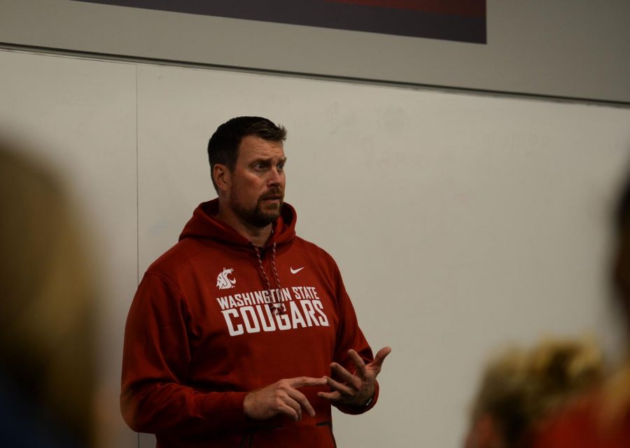 Former WSU quarterback Ryan Leaf, who came to talk to student athletes last fall, has been hired to be a football analyst for ESPN. 