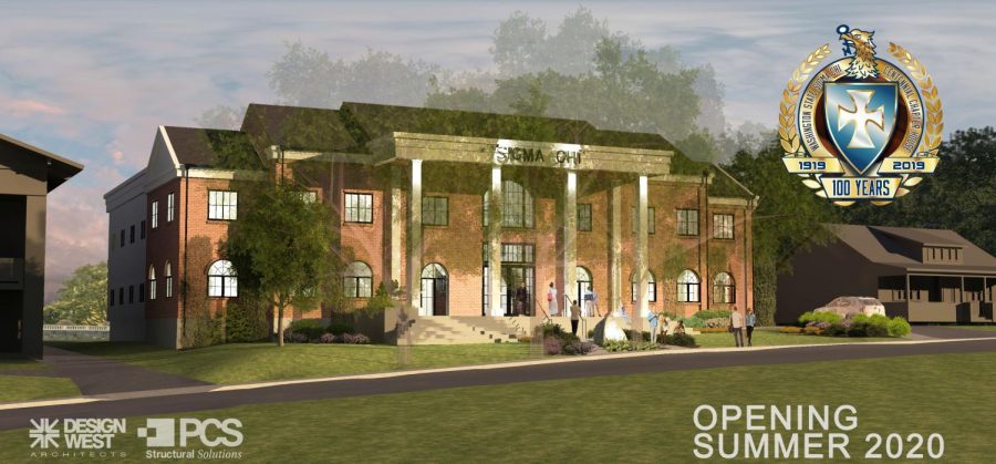 Renderings of the finished construction for Sigma Chi at WSU by PCS Structural Solutions. 