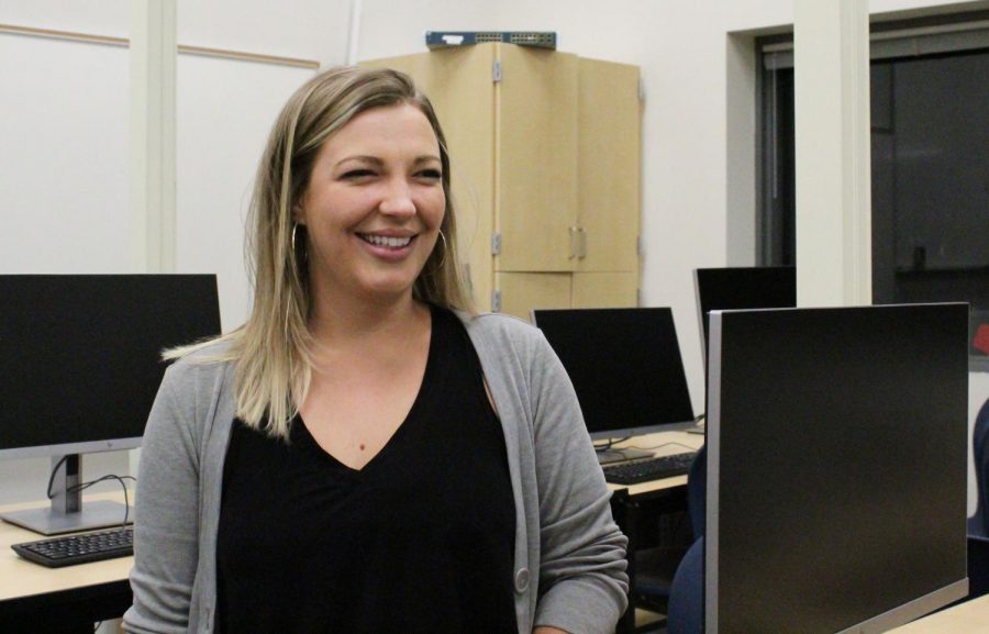 Johanna Brown, Pullman High School teacher, says she believes the new AP computer science classes will teach valuable life skills even if students do not pursue it in the future Monday at Pullman High School.