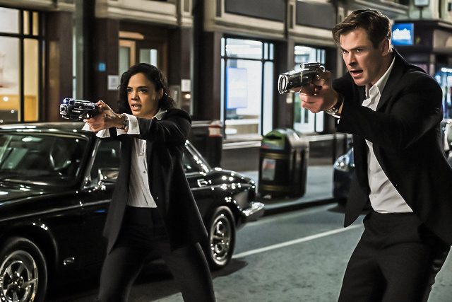 Em played by Tessa Thompson and H played by Chris Hemsworth in Columbia Pictures Men In Black: International are the best part of the film.