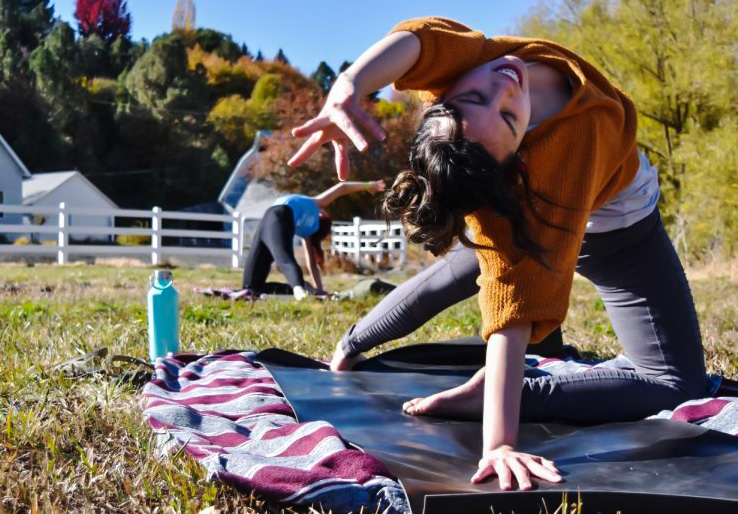 “I think that yoga moves people all around the world and inviting to meditate, to relax,” Maria Serenella Previto, a clinical associate professor of Italian and Spanish said.