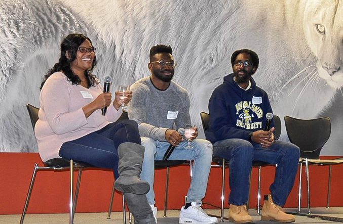 Panelists from the NSBE Tri-Cities Professionals answered questions about professionalism, internship opportunities and how to succeed as a minority in the job market.
