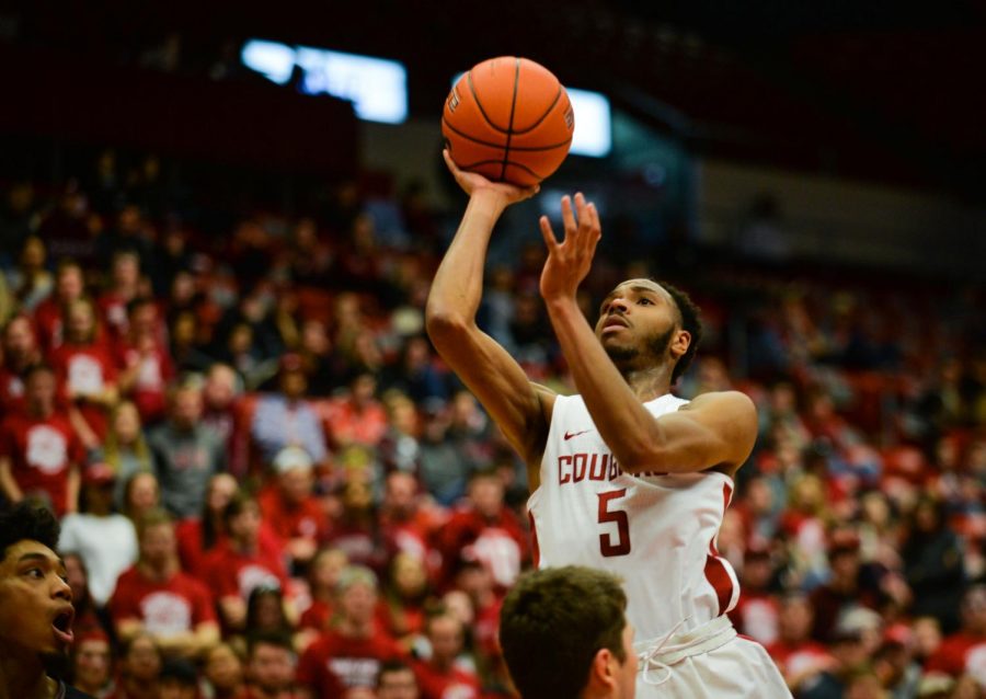 Then-sophomore forward Marvin Cannon takes a shot on Feb. 23 in Beasley Coliseum.