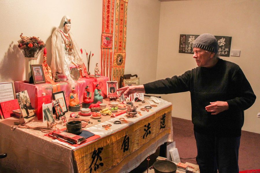 Charlotte Sun, who runs the Genesee Valley Daoist Hermitage with her husband, talks about Daoism practices and Chinese nutrition during an interview on Saturday morning at the Hermitage. 