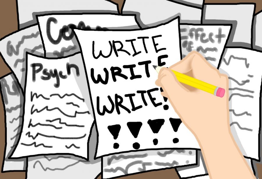 Many studies show writing notes is a far better method of studying than typing up notes. Therefore students should write their own notes unless they have other conditions. It will help everyone tremendously.