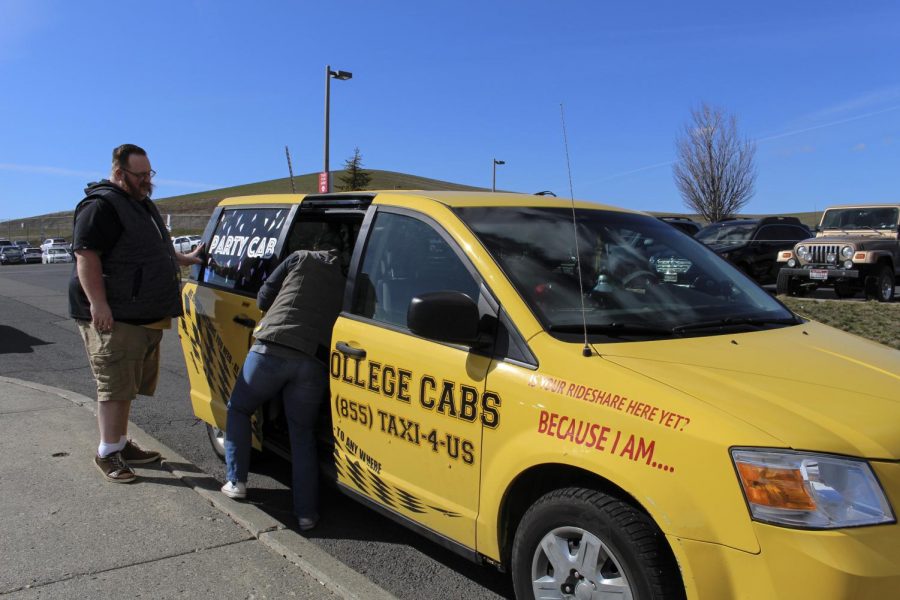 College Cabs employees disinfect their cabs after each passenger exits. Drivers handle cards with gloves or wipes to protect themselves and their passengers. Drivers also talk to passengers to make them comfortable.
